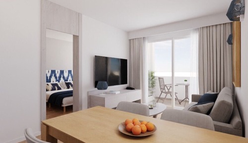 Apartamento superior, 1 habitación, balcón, vistas al mar (2 adults + 2 children)