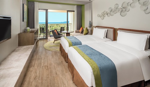 Habitación Premium, 2 camas dobles, vistas al mar (High Floor)
