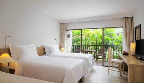 Habitación, 2 camas individuales, vistas al jardín