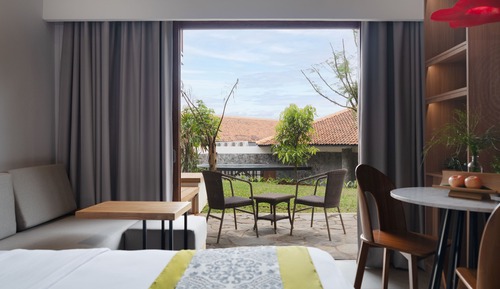 Habitación Deluxe con 2 camas individuales, 2 camas individuales, vistas al jardín