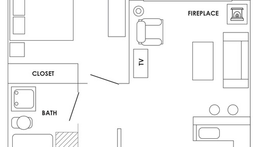 Suite, 1 cama de matrimonio grande
