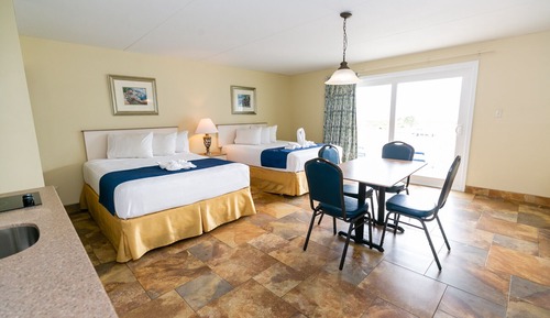 Habitación, 2 camas de matrimonio, no fumadores, vistas parciales al mar
