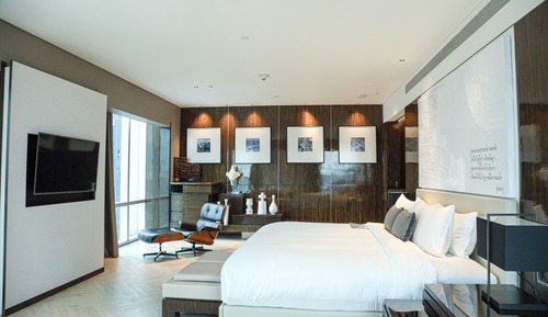 Suite presidencial, 1 cama de matrimonio grande, con vistas (Corner)