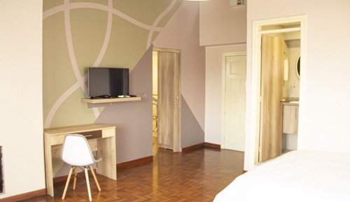 Habitación cuádruple familiar, 2 camas de matrimonio, baño privado