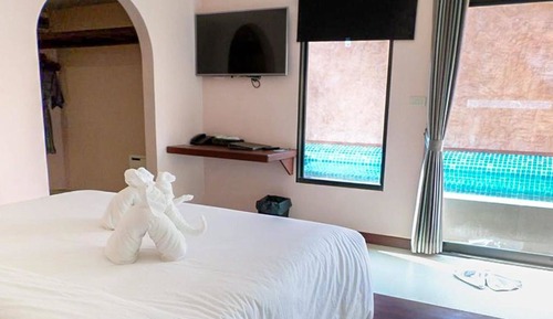 Villa Deluxe, 1 cama de matrimonio grande, piscina privada (Deluxe Pool Villa)