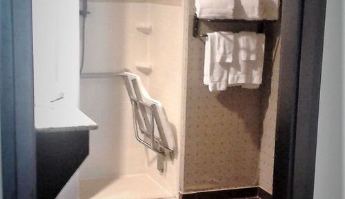 Suite, 1 cama de matrimonio, accesible para personas con discapacidad, cocina (Roll-In Shower)