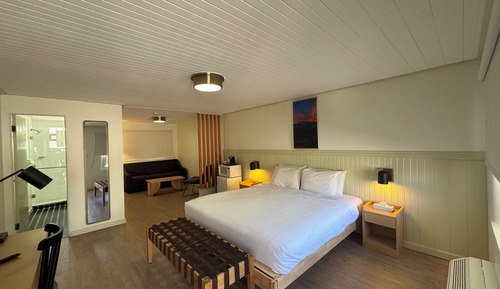 Habitación Deluxe, 1 cama de matrimonio grande con sofá cama