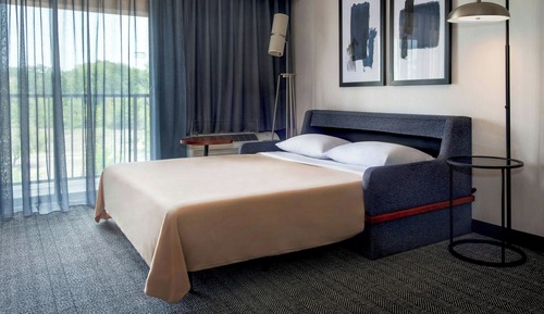 Suite, 1 cama de matrimonio grande con sofá cama