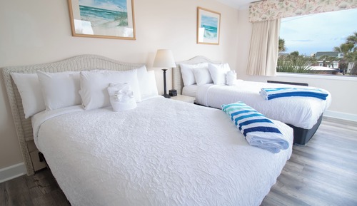 Habitación Premium doble, 2 camas de matrimonio, vistas al mar
