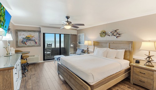 Habitación de lujo, 1 cama de matrimonio grande, vistas al mar, frente al mar