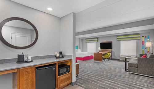 Estudio, 2 camas de matrimonio, no fumadores (Mobility & Hearing, Roll-in Shower)