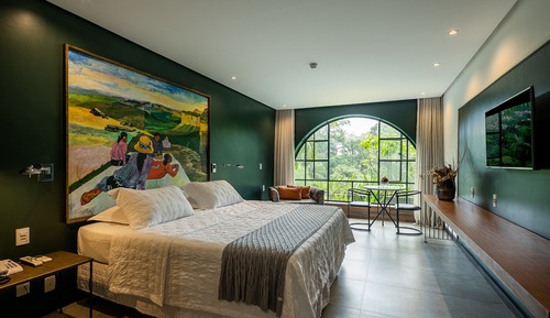 Habitación Premium, bañera de hidromasaje, vistas al jardín