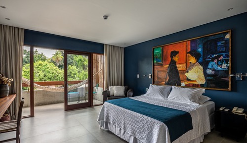 Habitación Deluxe con 1 cama doble o 2 individuales, lanai, vistas al río
