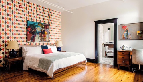 Suite, 1 cama de matrimonio grande, balcón, vistas a la ciudad (The Argyle)