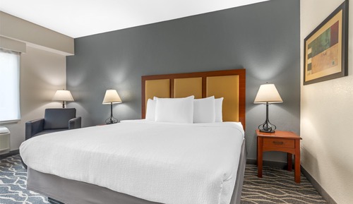 Habitación estándar, 1 cama de matrimonio grande, fumadores, frigorífico y microondas