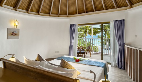 Villa Premium, 1 cama doble, vistas a la playa, frente a la playa