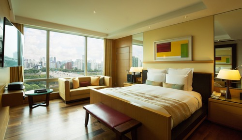 Suite estudio, 1 cama de matrimonio grande, no fumadores, vistas a la ciudad