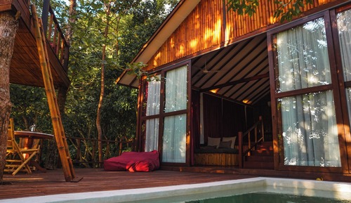 Habitación Premier doble, 1 cama de matrimonio grande, junto a la playa