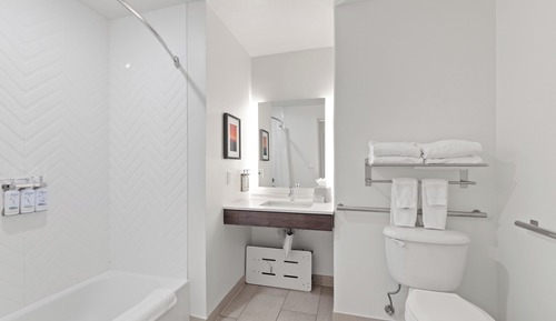 Suite, 1 cama de matrimonio grande (Communication, Roll-In Shower)