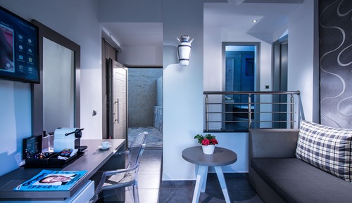 Habitación junior doble, bañera de hidromasaje, vistas al mar (Deluxe)