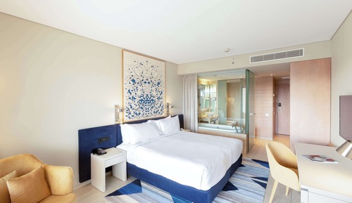 Habitación Deluxe, 1 cama de matrimonio grande, vistas a la piscina
