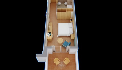 Habitación estándar con 1 cama doble o 2 individuales (2 Adults and 1 child)