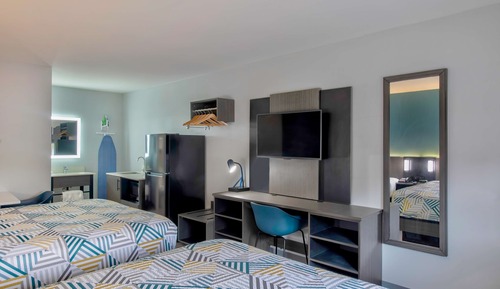 Habitación estándar, 2 camas de matrimonio, accesible para personas con discapacidad, no fumadores