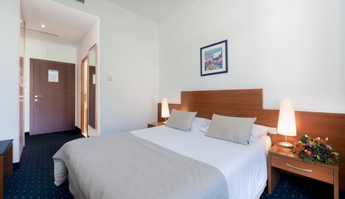 Habitación estándar con 1 cama doble o 2 individuales, balcón, vistas al patio
