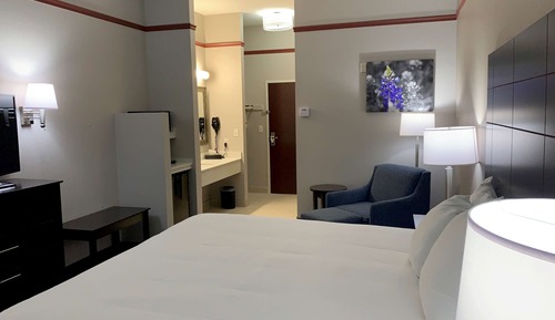 Habitación estándar, 1 cama de matrimonio grande, no fumadores, frigorífico y microondas