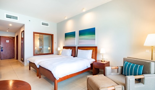 Habitación superior, balcón, vistas al mar
