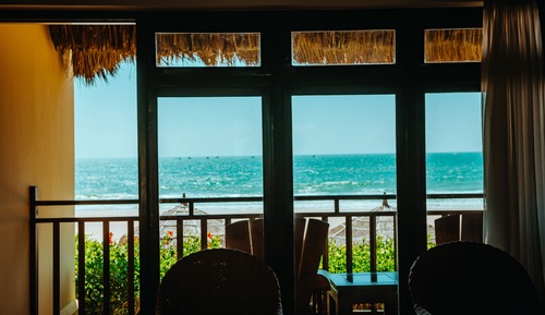 Bungalow, 1 cama de matrimonio, frente a la playa