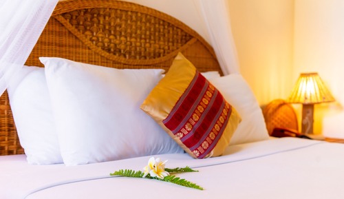 Bungalow, 1 cama de matrimonio, vistas al jardín