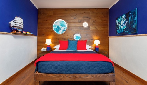 Suite estudio Deluxe, 1 cama doble, vistas al mar