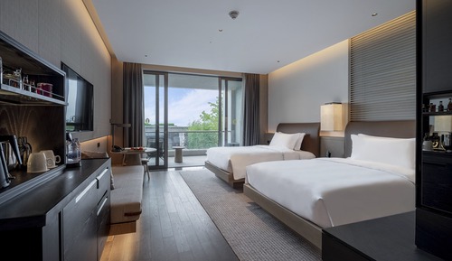 Habitación clásica, 2 camas individuales, Acceso al salón del club, vistas al jardín