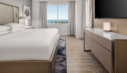 Suite tradicional, 1 cama de matrimonio grande con sofá cama, vistas al lago, en esquina (Corner)