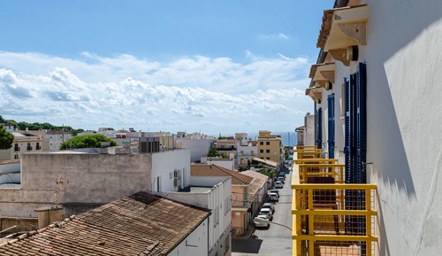 Habitación individual, balcón