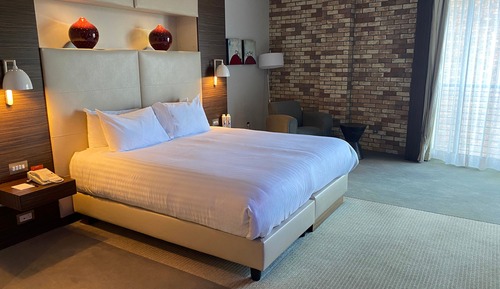 Habitación doble superior, 1 cama de matrimonio grande, accesible en silla de ruedas