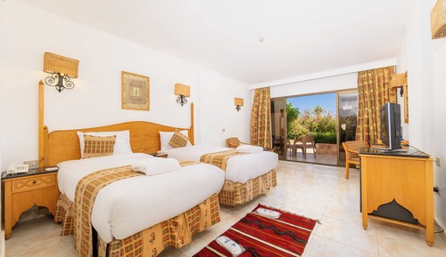 Habitación clásica con 1 cama doble o 2 individuales, vistas al jardín