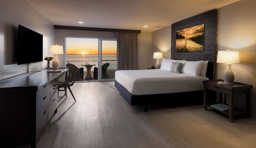 Habitación, 1 cama de matrimonio grande, balcón, frente al mar