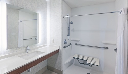 Suite, 1 cama de matrimonio grande (Mobility, Roll-In Shower)
