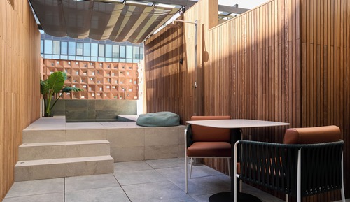 Habitación doble superior de uso individual con terraza y piscina privada