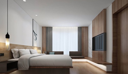 Habitación Deluxe, 1 cama de matrimonio grande, vistas a la ciudad