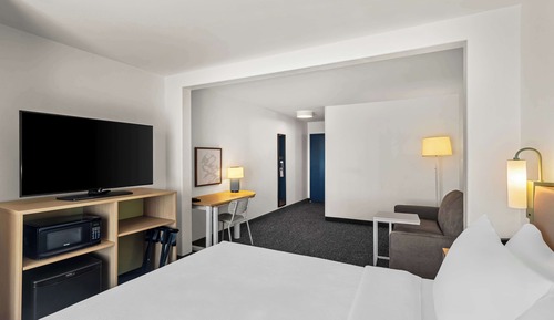 Habitación, 1 cama de matrimonio grande con sofá cama