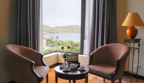 Habitación de lujo con 2 camas individuales, vistas al mar
