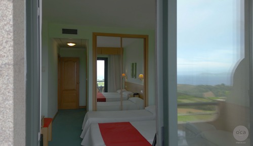 Habitación con 2 camas individuales, vistas al mar (cama extra adulto)