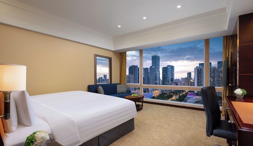 Habitación Deluxe, 1 cama de matrimonio grande, vistas a la ciudad