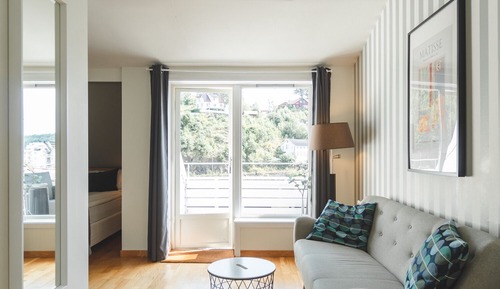Habitación familiar, varias camas, vistas al mar