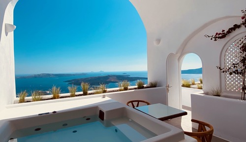 Suite de luna de miel, 1 cama de matrimonio grande, no fumadores, vistas al mar (Cave)
