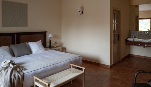 Habitación estándar doble, 1 cama de matrimonio grande, terraza, vistas al jardín