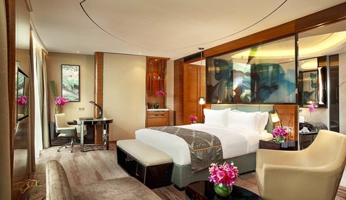 Suite Club, 1 cama de matrimonio grande, Acceso al salón del club, vistas a la ciudad (Prestige)